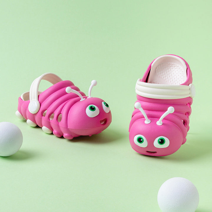 Caroagi Kids' Cartoon Worm Slippers