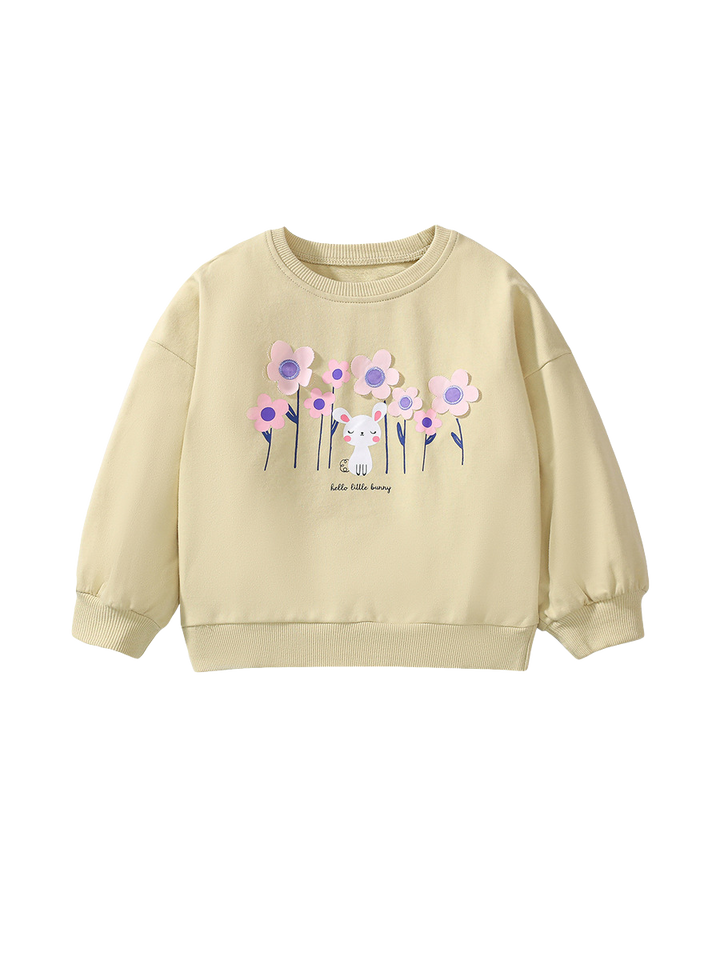 长袖 T 恤 - 黄色