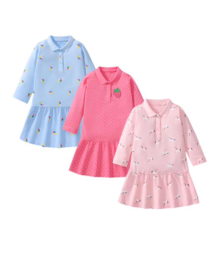 长袖 T 恤 - 黄色