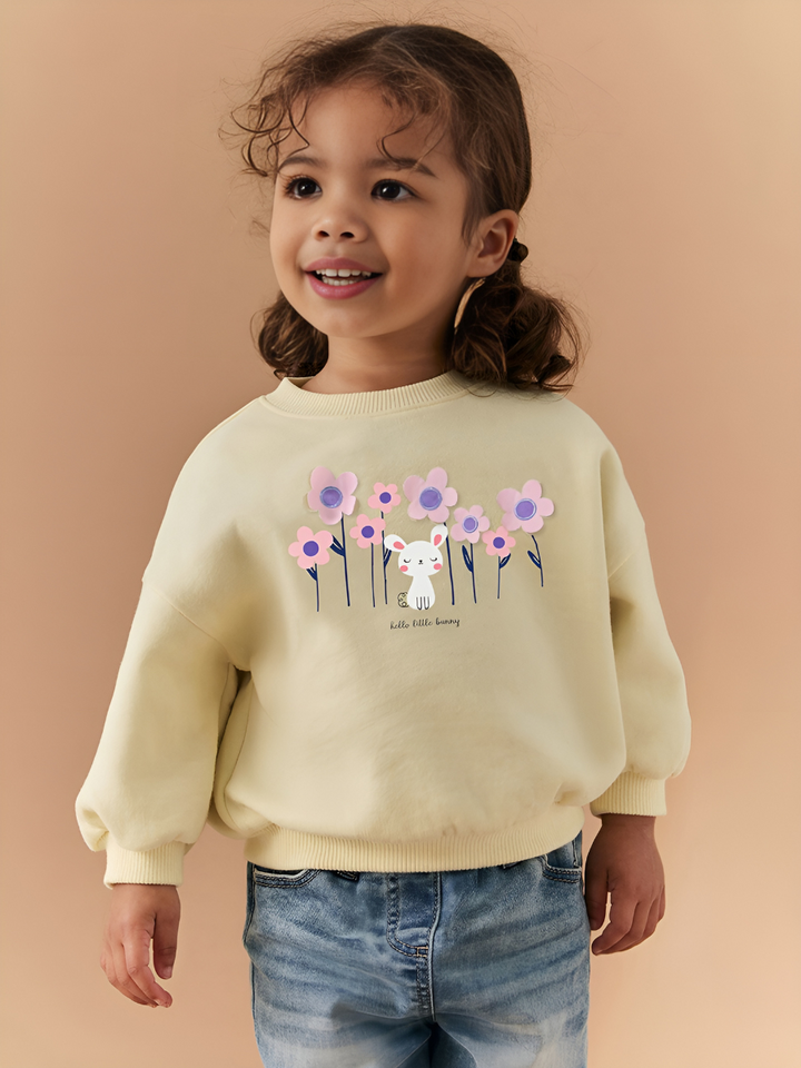 长袖 T 恤 - 黄色