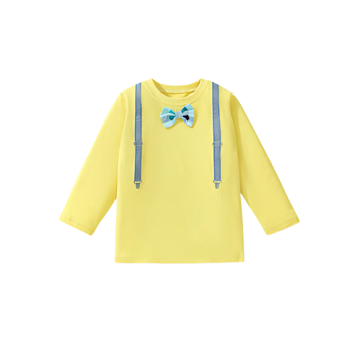 长袖 T 恤 - 黄色