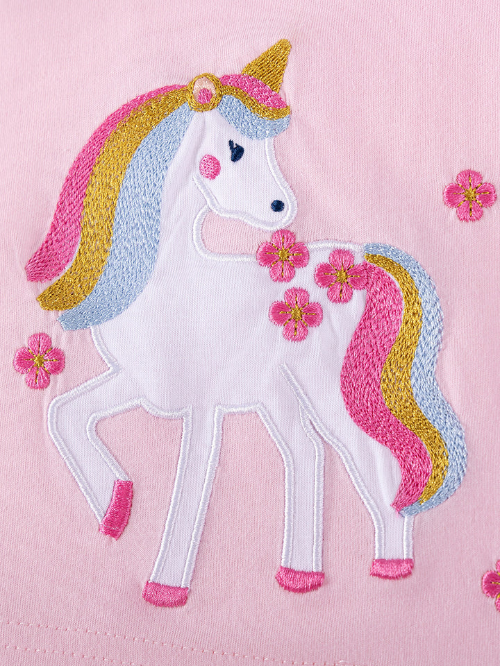 Caroagi Girls Unicorn Tutu Set Pink